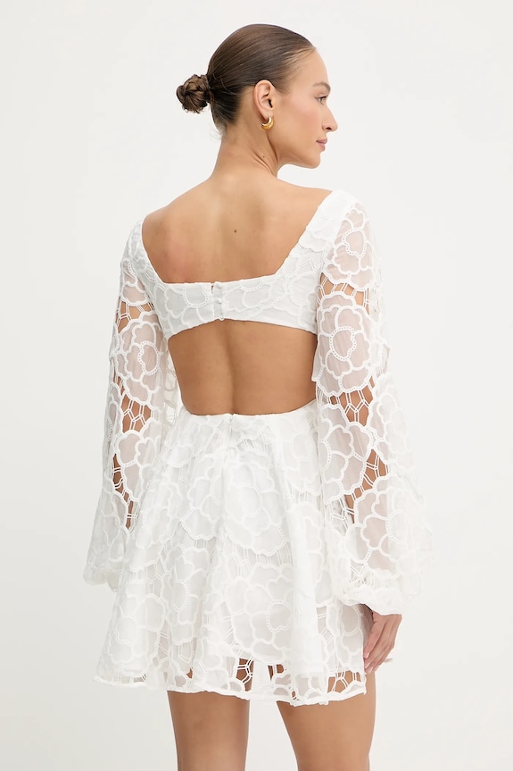 Oblečenie Bavlnené šaty Bardot 59858DB1 biela