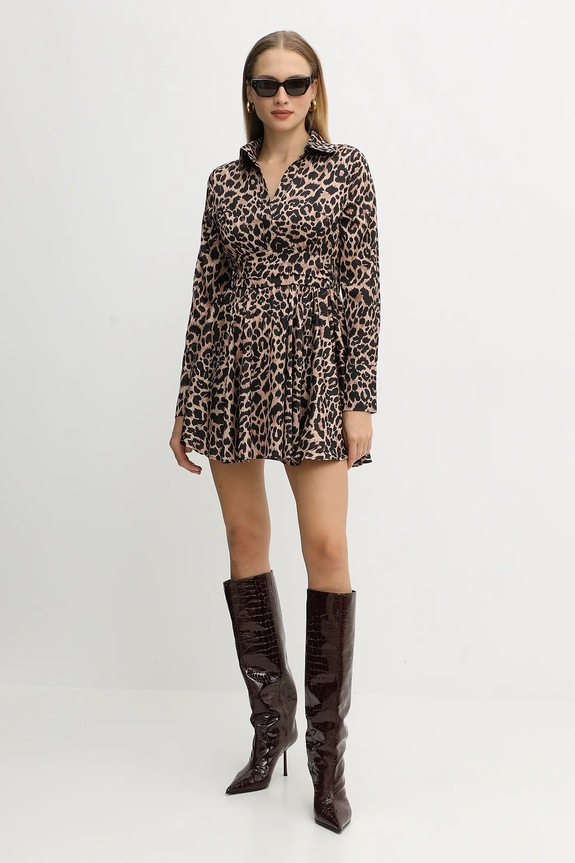 Guess sukienka CONCETTA W5YK00.WF1T2 beżowy AW25