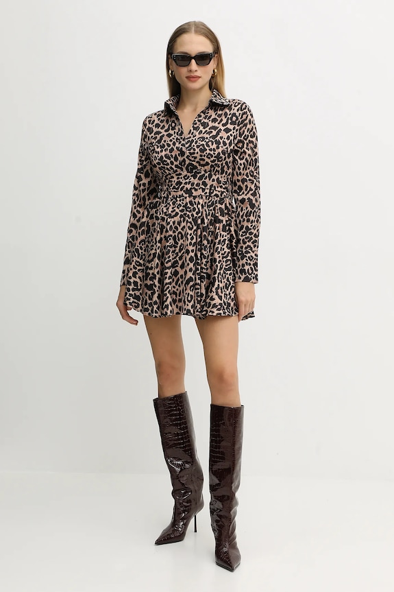Guess sukienka CONCETTA W5YK00.WF1T2 beżowy AW25