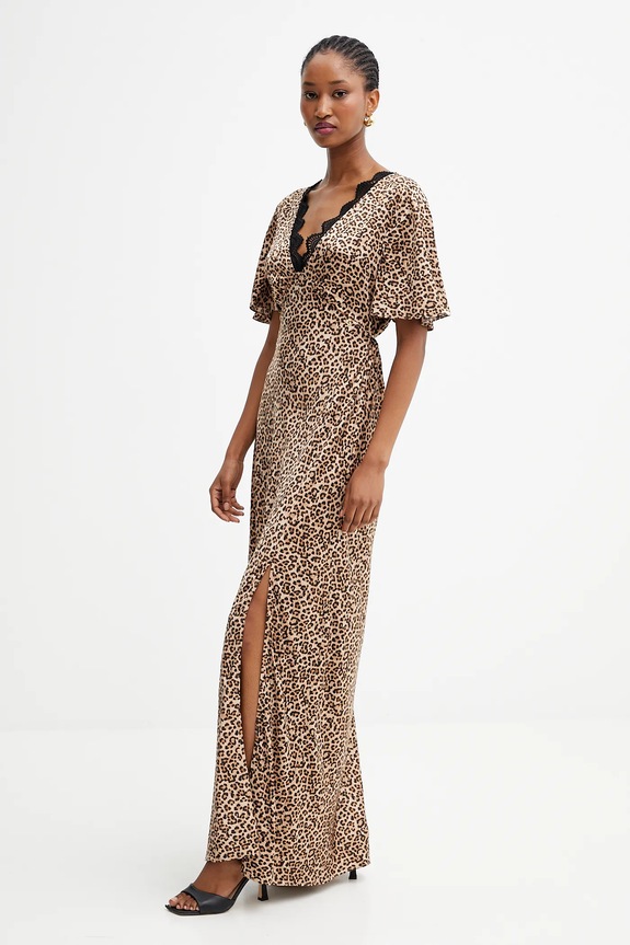 Guess sukienka MARTINE W5YK01.WHEZ2 brązowy AW25