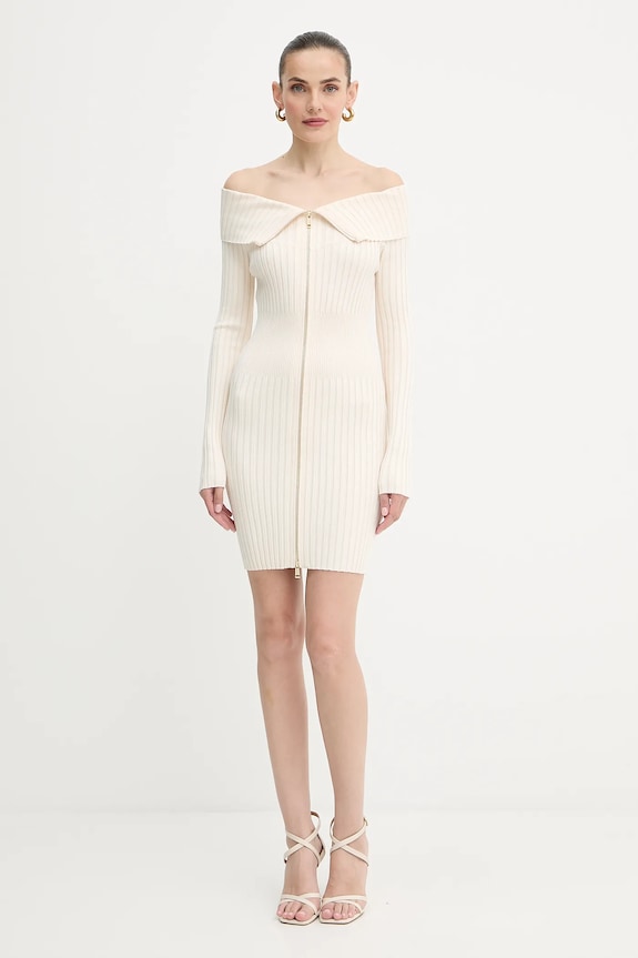 Φόρεμα Guess KATHRYN W5YK28.Z30I2 μπεζ AW25
