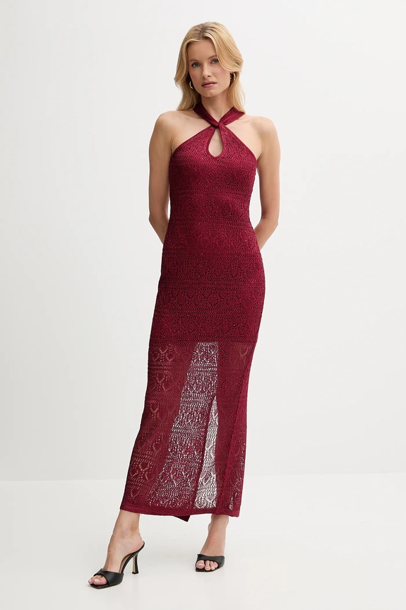 Îmbrăcăminte Guess rochie CYNTHIA W5YK48.Z37G0 rosu