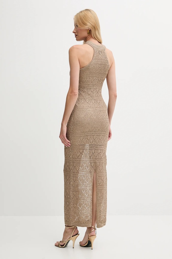 Obleka Guess CYNTHIA W5YK48.Z37G0 bež AW25