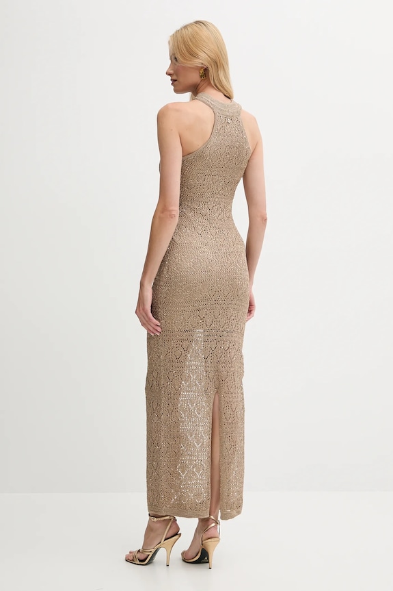 Obleka Guess CYNTHIA W5YK48.Z37G0 bež AW25