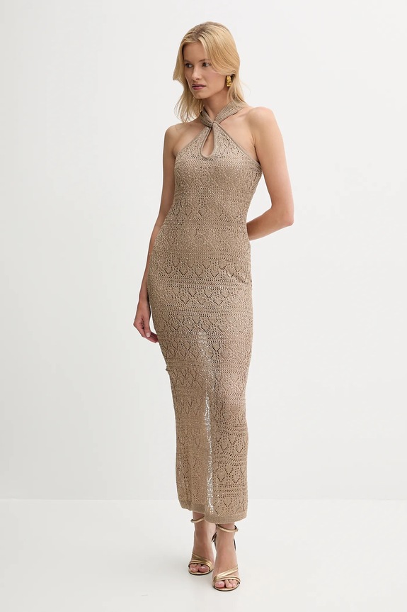 Oblačila Obleka Guess CYNTHIA W5YK48.Z37G0 bež