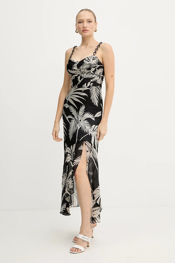 Šaty Guess STACIE maxi černá W5YK64.WCWF2