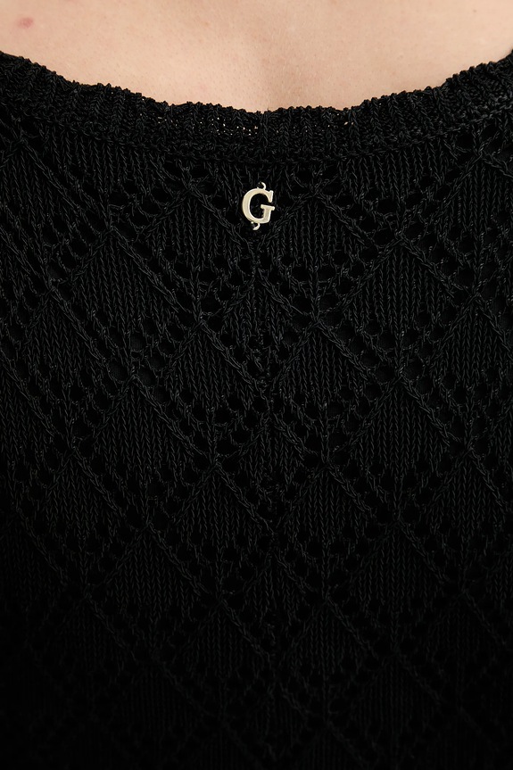 Šaty Guess ALBA W5YK85.Z0010 čierna