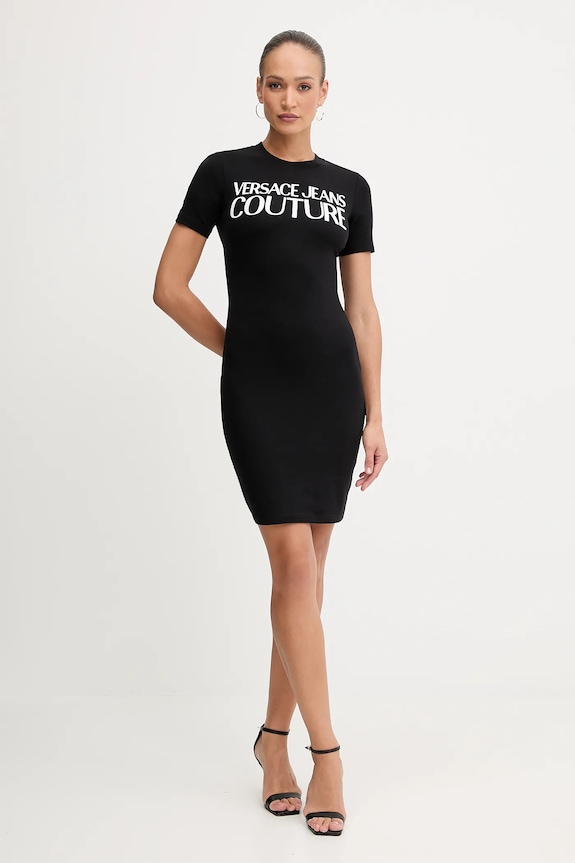 Versace Jeans Couture sukienka 79HAOE05.CJ02E czarny AW25