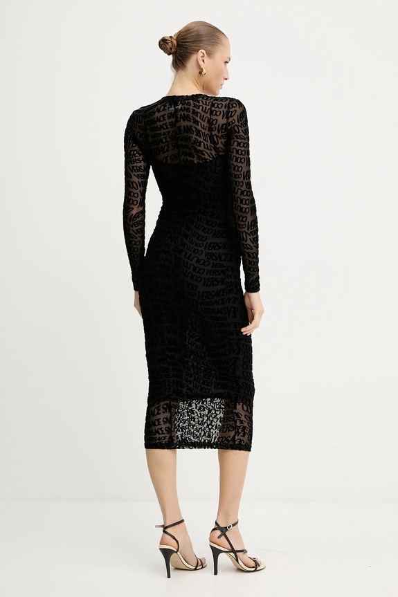 Ρούχα Φόρεμα Versace Jeans Couture 79HAO920.JS490 μαύρο