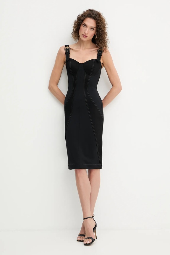 Odzież Versace Jeans Couture sukienka 79HAO94M.DT037 czarny