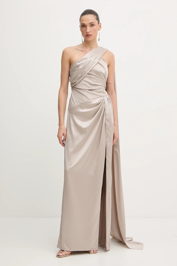 Marciano by Guess sukienka ARETHA z elastanem beżowy 5YGK01.7246A