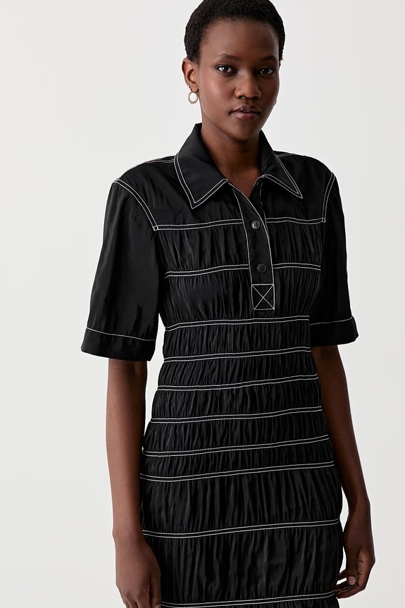 Nanushka rochie negru NW25PFDR09999