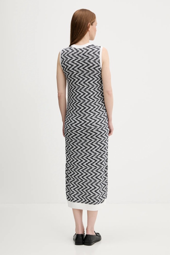 Odzież Barbour sukienka bawełniana OLIVIA LDR0928 granatowy