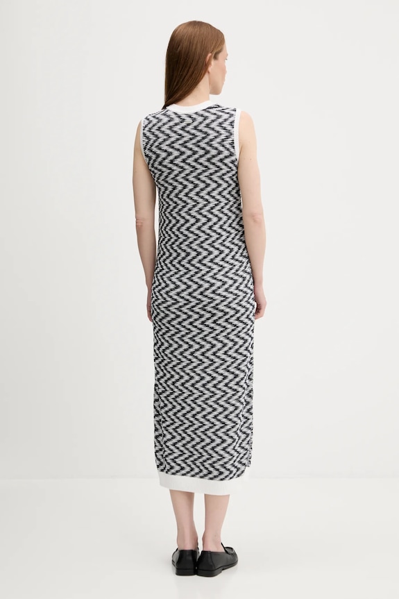 Odzież Barbour sukienka bawełniana OLIVIA LDR0928 granatowy