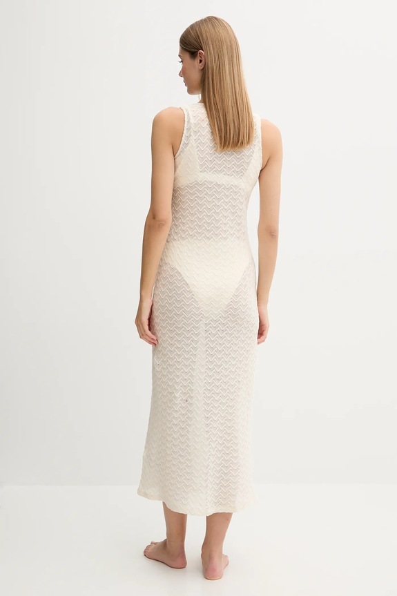 women'secret sukienka plażowa bawełniana 5549937 beżowy AW25