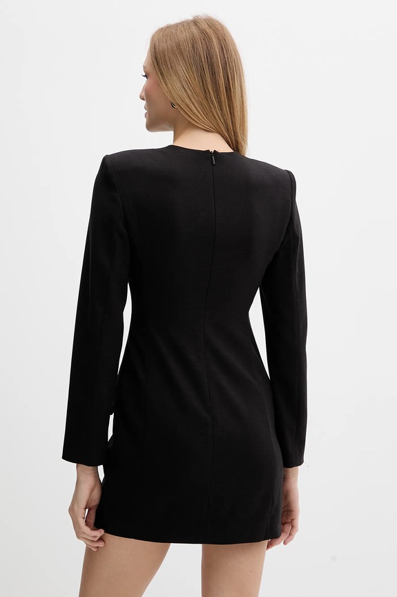 Ruházat Armani Exchange ruha gyapjú keverékből XW000661.AF16142 fekete