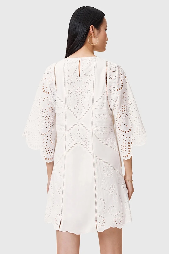 AllSaints rochie din bumbac LUCI alb W138DC