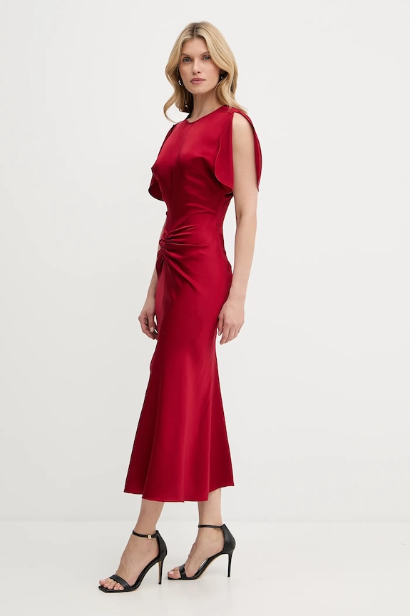 Victoria Beckham rochie 1325WDR005227D burgundia AW25