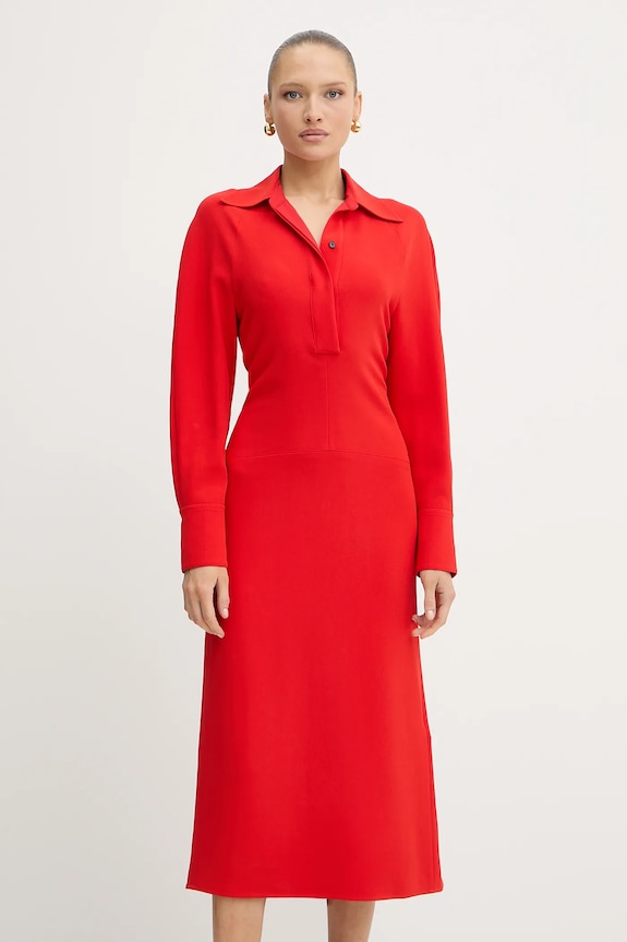 Платье Victoria Beckham casual красный 1325WDR006598A