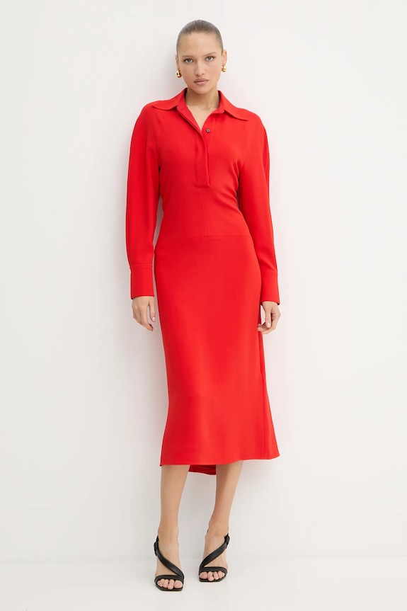 Платье Victoria Beckham 1325WDR006598A красный AW25