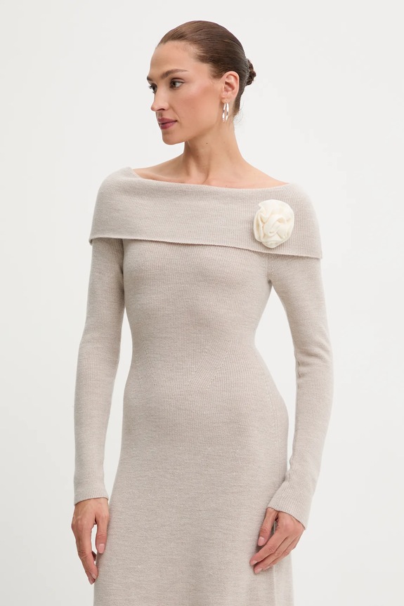 Vlněný svetr Blugirl Blumarine béžová RF5150.MA500