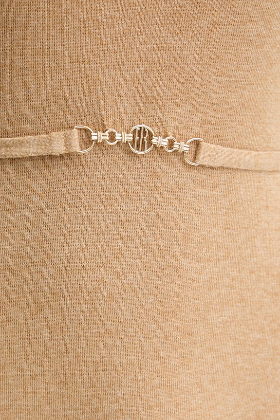 Рокля с вълна Fracomina FR25WD5004K459Q7 бежов