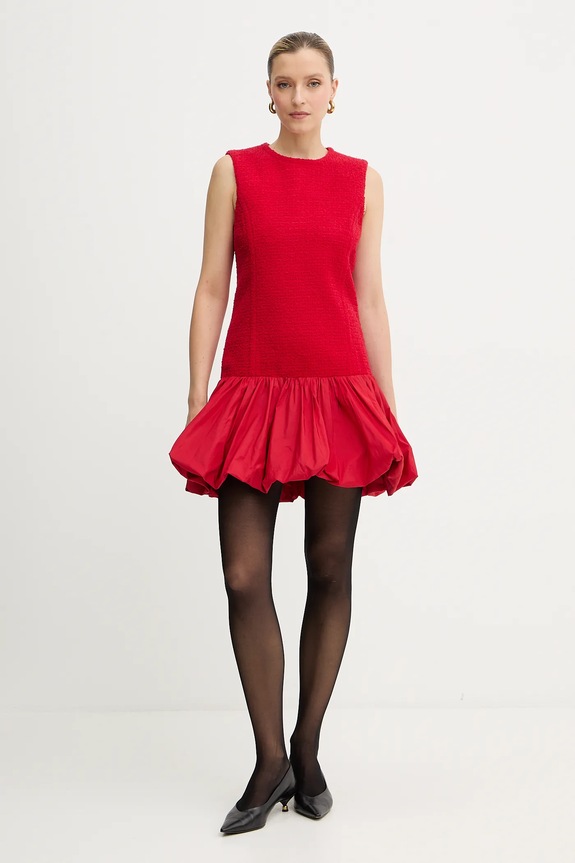 Patou vestito con lana rosso DR2050223