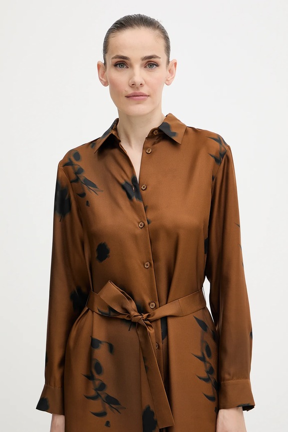 Hodvábne šaty MM by Max Mara JADI hnedá 2526226017600