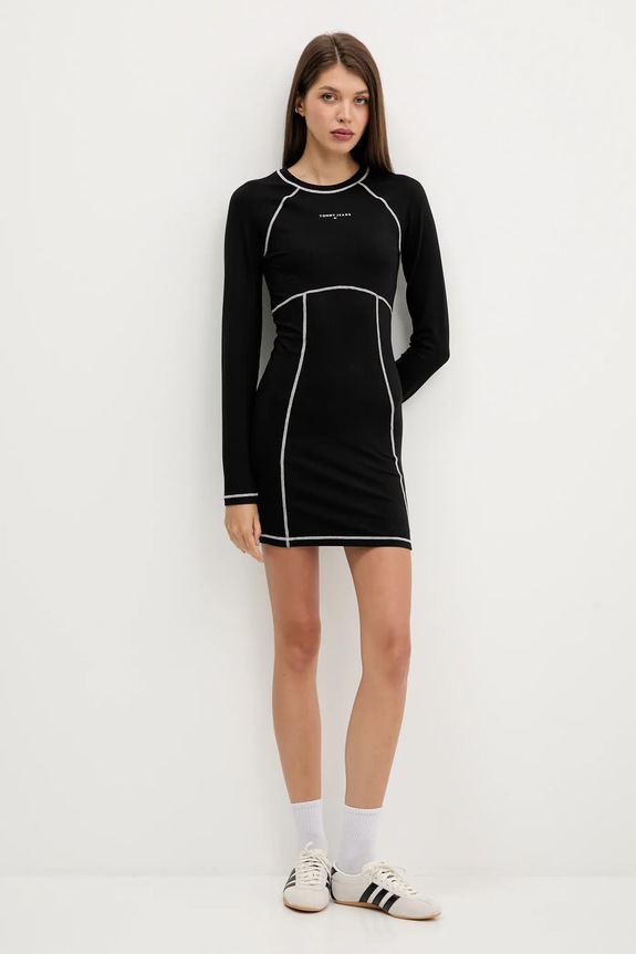 Φόρεμα Tommy Jeans DW0DW21465 μαύρο AW25