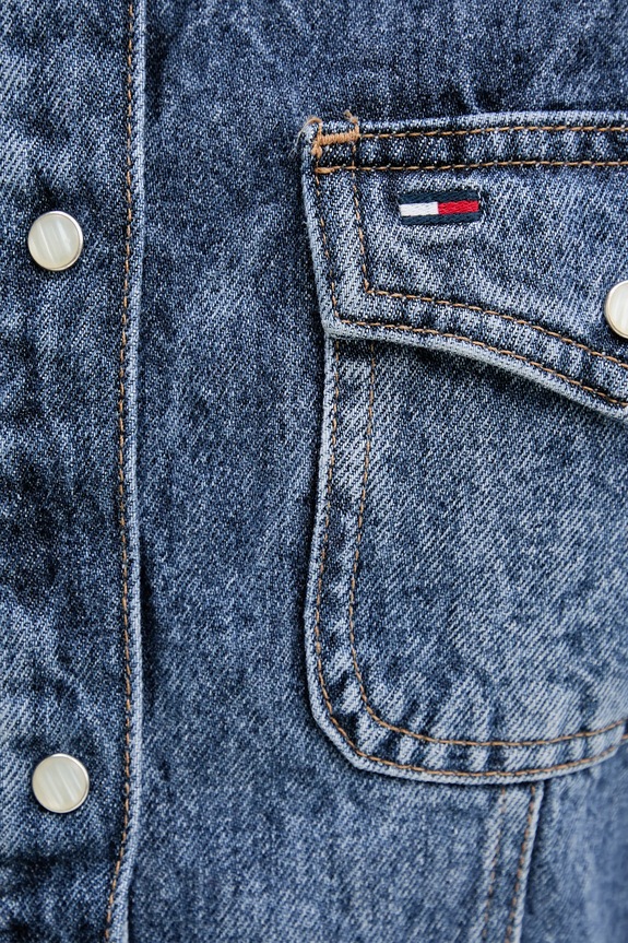 Дънкова рокля Tommy Jeans DW0DW21635 тъмносин