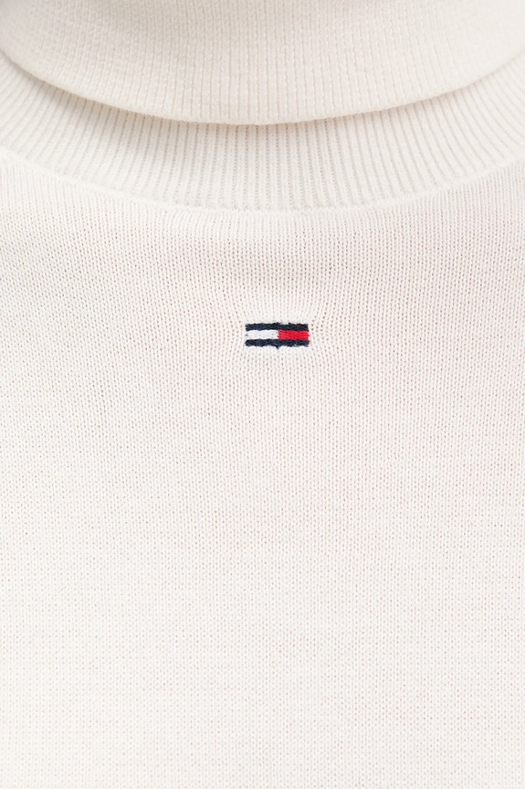 Tommy Jeans sukienka bawełniana DW0DW21958 beżowy