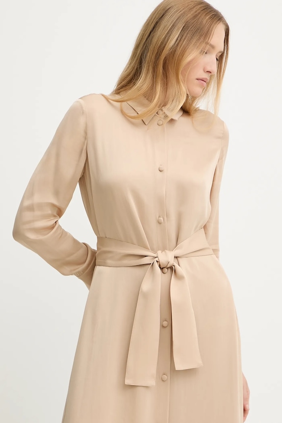 Armani Exchange sukienka beżowy XW001245.AF16121