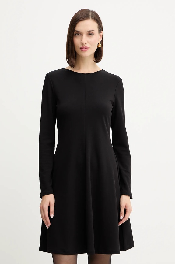 Φόρεμα Weekend Max Mara CALIFFO μακρύ μαύρο 2525626012600