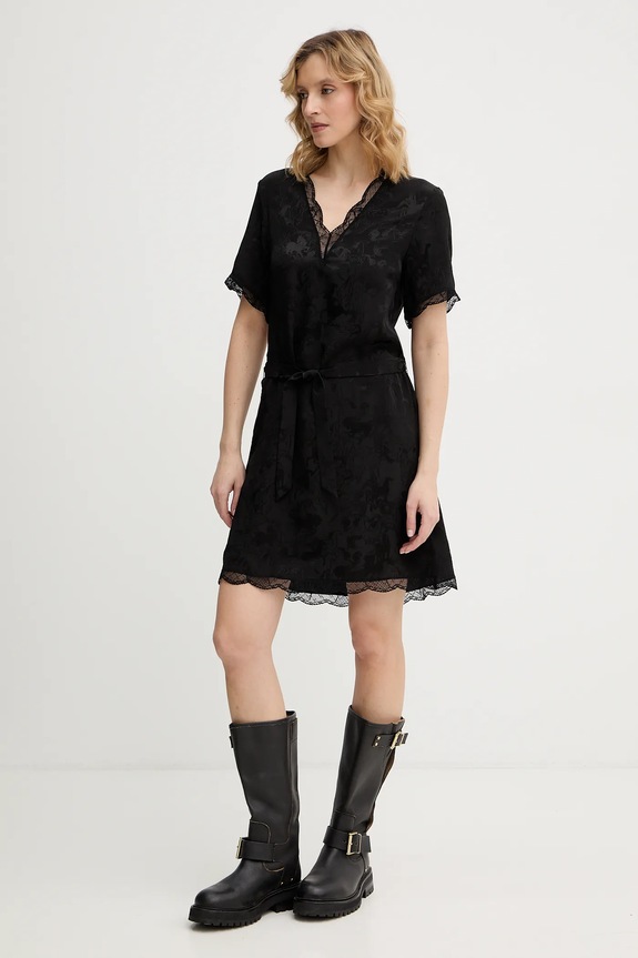 ZADIG&VOLTAIRE sukienka jedwabna WWDR02588 czarny AW25