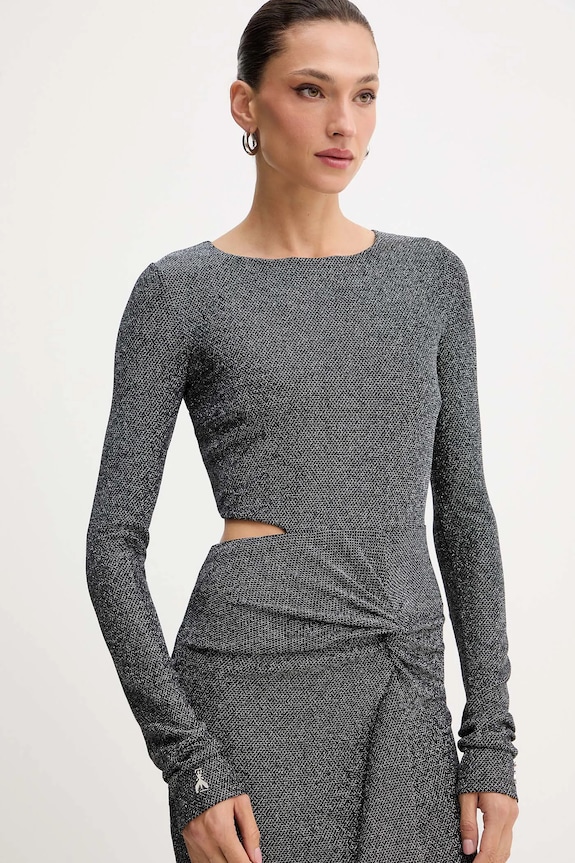 Obleka Patrizia Pepe srebrna 2A2972.J340