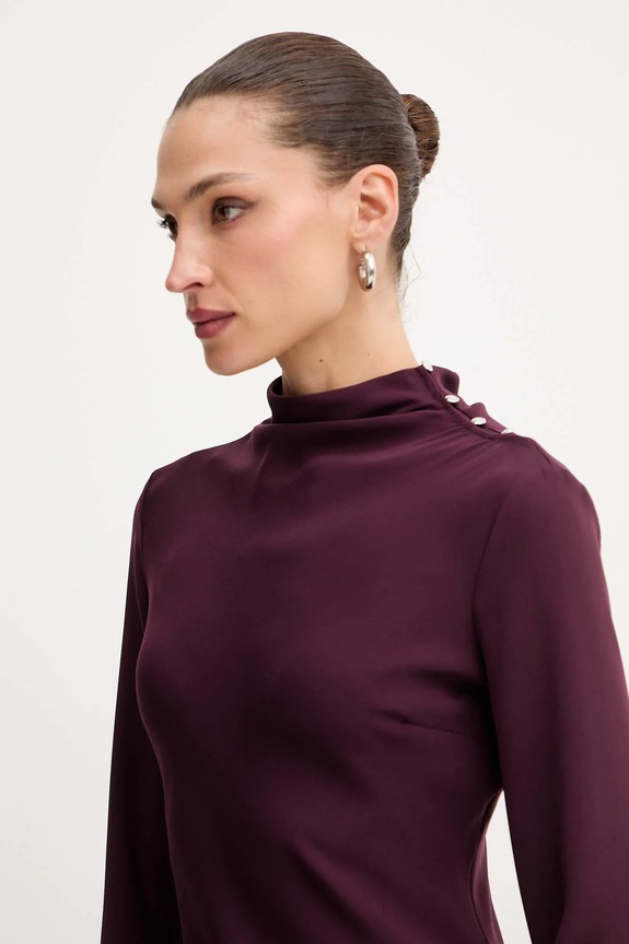 Obleka Patrizia Pepe bordo 2A2980.A655