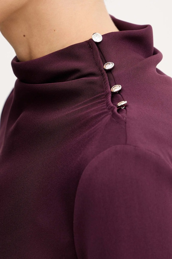Obleka Patrizia Pepe 2A2980.A655 bordo