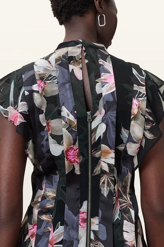 Šaty AllSaints FLEUR W370DC černá