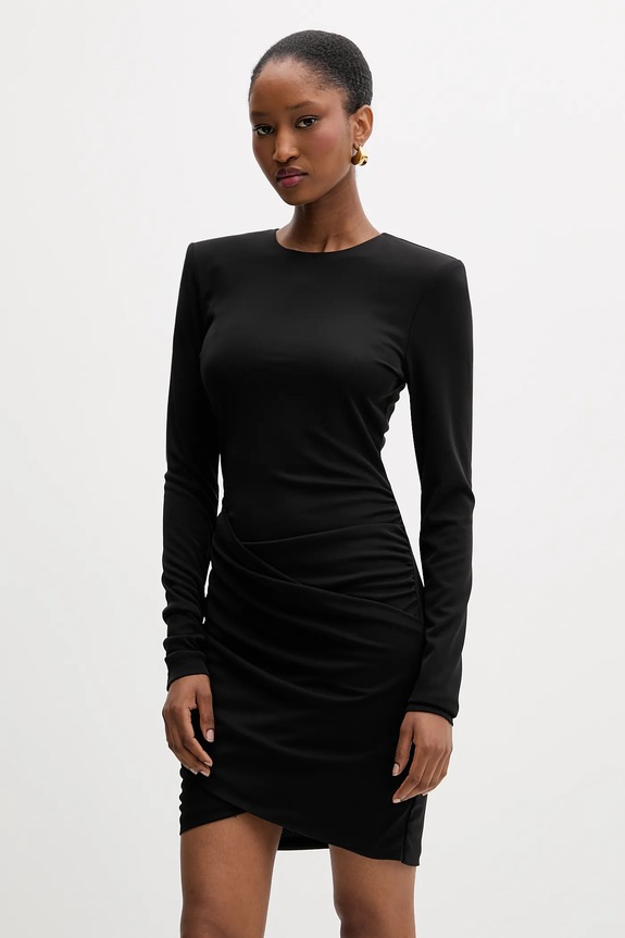 Just Cavalli rochie mini negru 79PAO932.J0253
