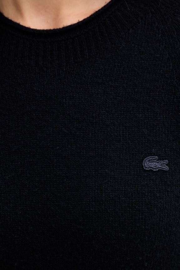 Шерстяное платье Lacoste EF4161 тёмно-синий