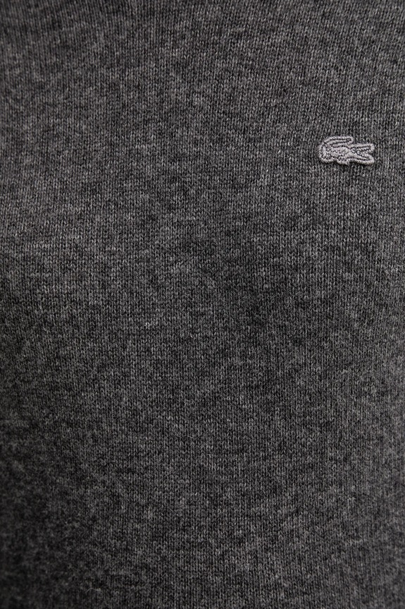 Vlnené šaty Lacoste EF4161 sivá