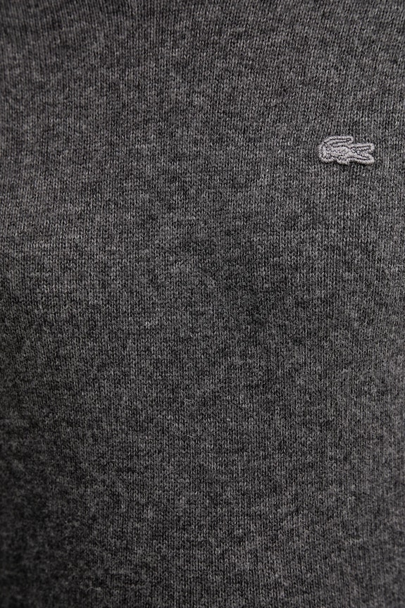 Vlnené šaty Lacoste EF4161 sivá