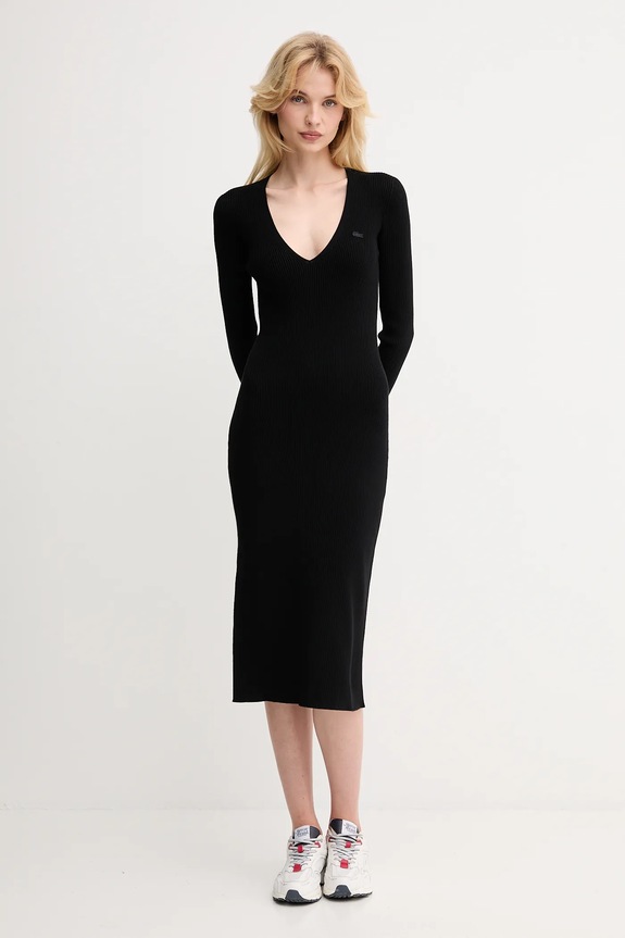Abbigliamento Lacoste vestito EF4175 nero