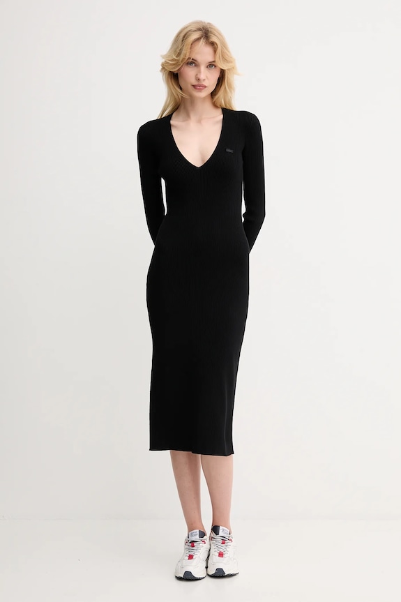 Abbigliamento Lacoste vestito EF4175 nero