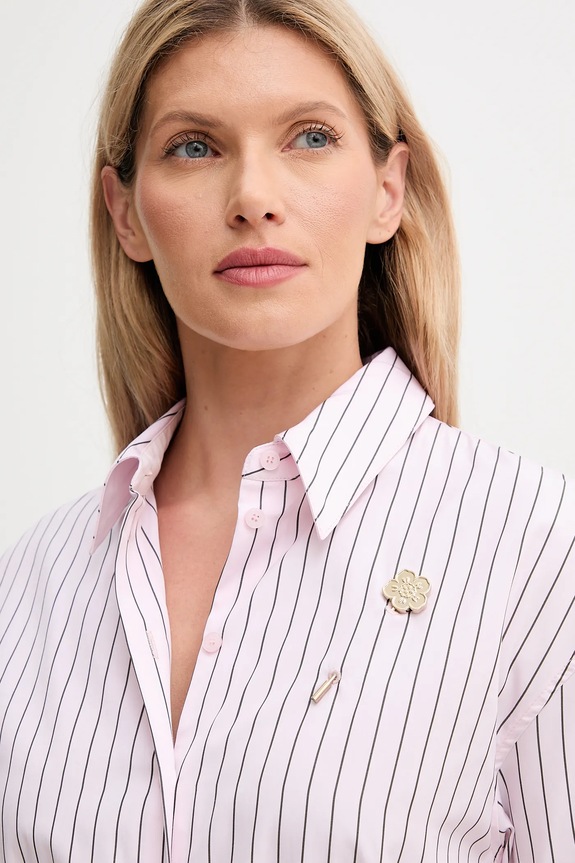 Kenzo sukienka bawełniana FF62RO4049LU różowy