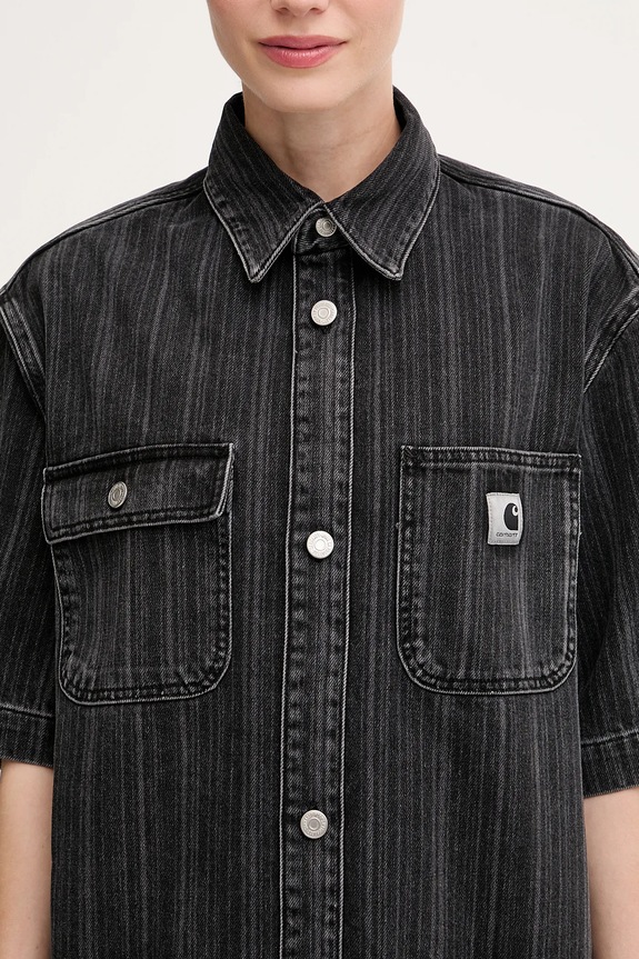 Carhartt WIP denim dress W' Rylan black I035578.32I06
