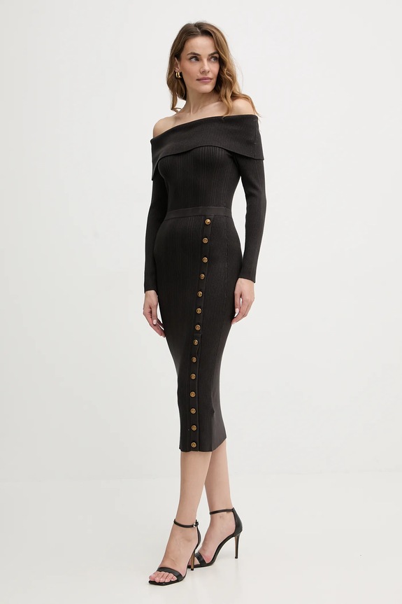 Φόρεμα Guess W5BK89.Z2YJ2 καφέ AW25