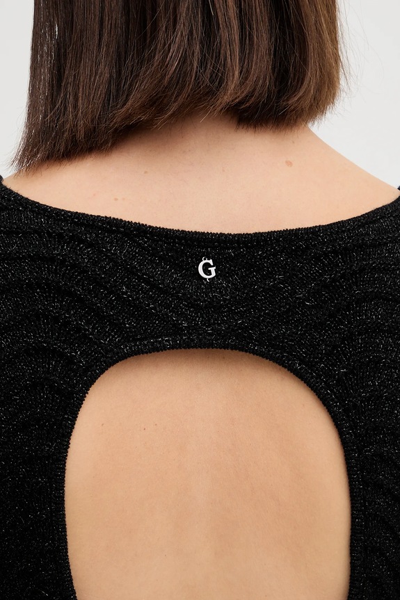 Guess sukienka CHEVRON W5BK83.Z0192 czarny