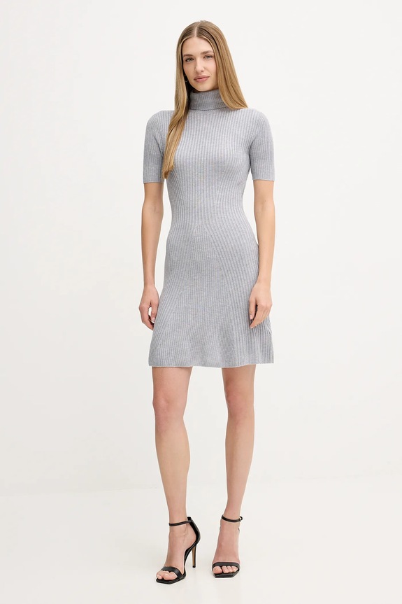 Haljina s primjesom vune Guess JULIA W5BK78.Z3OW2 siva AW25