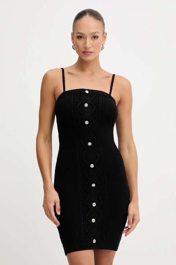 Φόρεμα Guess DAPHNE W5BK61.Z2ZK2 μαύρο AW25